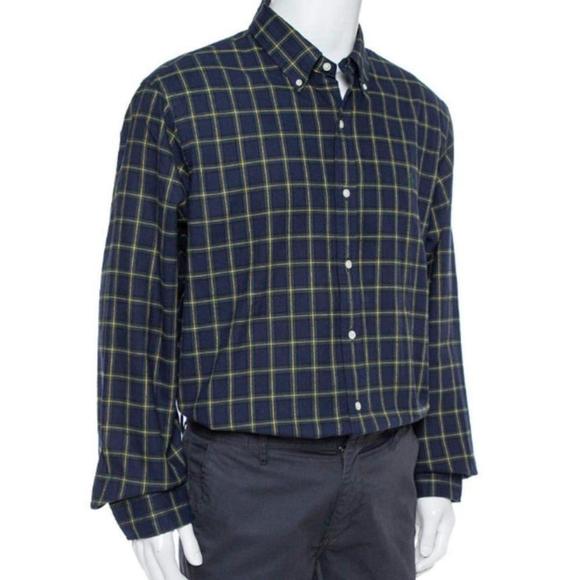 Ralph Lauren Other - Ralph Lauren Navy Blue Square Plaid Long Sleeve Button Down Classic Fit Shirt